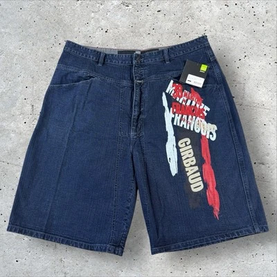 Nuevo con etiquetas Pantalones Cortos Denim Vintage Girbaud Logo Talla Y2K Sueltos Patinador Hip-Hop Talla 42 Foto 1 de 4