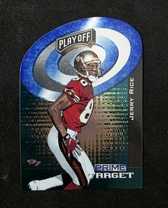 Playoff Zone #3 Jerry Rice Prime Target 1997 inserto troquelado - Imagen 1 de 2