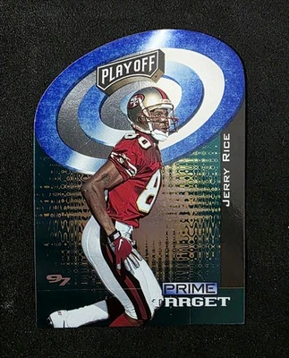 1997 Playoff Zone #3 Jerry Rice Prime Target Die Cut Insert - Image 1 of 2