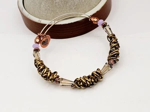 ALEX & ANI " Nordstrom " Chain Wrap Vintage 66 Lavender Beaded Bracelet ⭐️✨️ - Picture 1 of 9