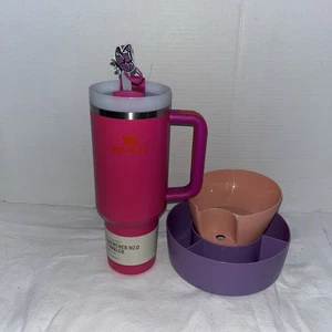 Vivid Violet-Stanley 40 Oz. mit 2 Snackbechern und Strohhalm-Topper Neu - Bild 1 von 6
