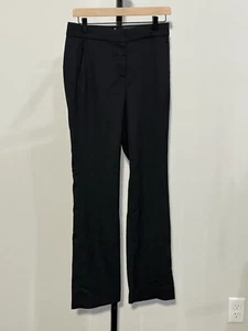 J Crew Wool Blend Pants Size 2 Black Italian Nova Fides Quiet Luxury Inseam 31 - Picture 1 of 4