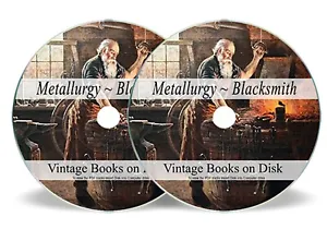 Rare Old Blacksmith Books on DVD Blacksmithing Metalwork Tools Forge Forging 259 - Picture 1 of 5