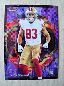2024 Topps Finest Raro Púrpura Checkerboard #279 Jacob Cowing Rookie #'d 59/75 - Imagen 1 de 2