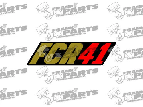 FRANK! MXPARTS Keihin FCR racing Logo Aufkleber / 28 33 35 37 39 41 Flachschieber Vergaser