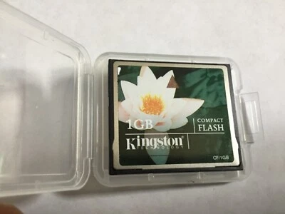 1pcs 1gb Kingston  Compactflash memory card for DSLR CF NIKON CANON cameras - Image 1 of 2