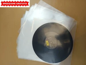 50 BUSTE PROTETTIVE PER DISCHI VINILE E COPERTINE LP (33 GIRI) 12"80my - Zdjęcie 1 z 4