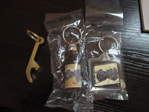 Abridor de botellas de cerveza Coors Light, llavero tapa de botella 3", llavero Coors 3 piezas - Imagen 1 de 3