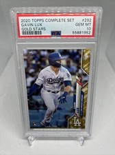 Gavin Lux Dodgers Rookie 2020 Topps Complete Set Gold Stars #292 RC PSA 10 Gem
