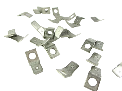 TE AMP 60465-2 FASTON .250 Series 45 Mount Angle Stud Mount Tab Terminal 6 - Image 1 of 4