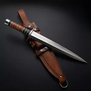 Large Hunting Knife Sharp Fixed Blade Camping Military Outdoor Survival - Picture 1 of 3