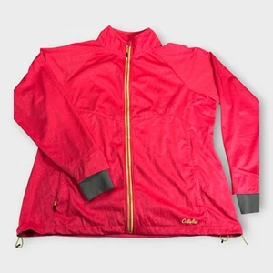 Cabela's Women's Pink Full Zip Jacket Size 2XL Outdoor Lightweight Windbreaker - Picture 1 of 16