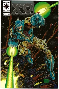X-O MANOWAR #0 AUG '93 WRAPAROUND EMBOSSED CHROMIUM CVR/ QUESADA/GONZALEZ/ NM - Picture 1 of 3