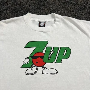 Vintage 7up Promo T-Shirt 80er 90er XL Bildschirm Sterne Best - Bild 1 von 6