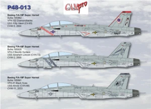 OOP, CAM PRO DECAL, P48-013, 1/48 SCALE, F/A-18F SUPER HORNET, VFA-2, 41, 102 - Bild 1 von 4