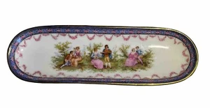 Antique Celery Shallow Dish Dresser Jewelry English 7.5 X 2.5” Transferware - Picture 1 of 17