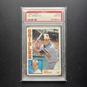 Topps Baseball #490 1984 Cal Ripken Jr Hof PSA como nuevo 9 - Imagen 1 de 2
