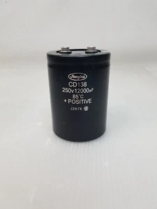 1 Stück Lumenis Jianghai CD138 250V 12000uF 85C +POSITIVER KONDENSATOR ECG2EPC123TE105Y - Bild 1 von 8