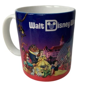 Taza de café vintage de Walt Disney World Bella y la bestia Mickey Mouse Pooh - Imagen 1 de 10