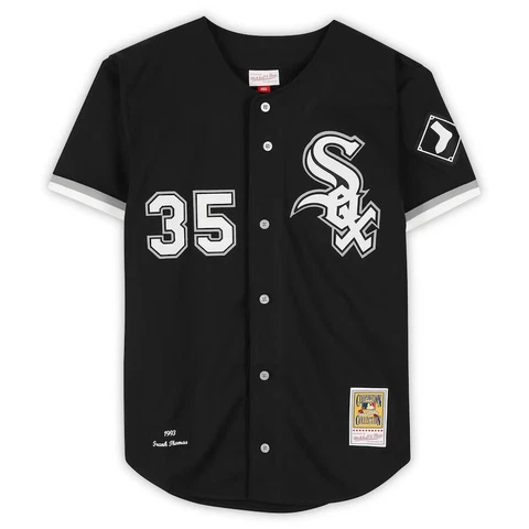 Mitchell & Ness Chicago White Sox 1993 FRANK THOMAS Authentic BLACK JERSEY Cover