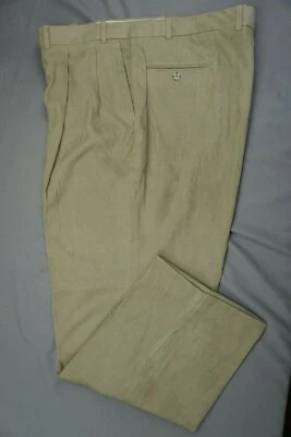 Pantalones, pantalones plisados de sarga techno Linea Naturale Stilitalia hechos en EE. UU. 40X29,5 Foto 1 de 4