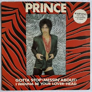PRINCE -Gotta Stop (Messin’ About)- Very Rare UK 12” With Stickered Sleeve - Picture 1 of 6