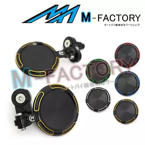 Fit Yamaha YZF R6 YZF-R1 Billet Folding Sonic Tinted Bar End Mirrors - Foto 1 di 14