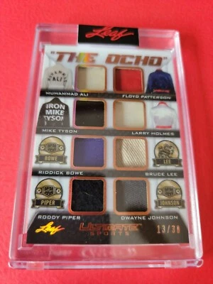 Dwayne Johnson THE ROCK RELIC CARD 13/30 Bruce Lee MUHAMMAD ALI Mike Tyson PIPER - Image 1 of 2