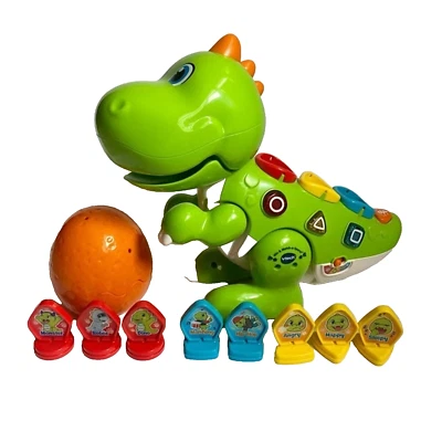Vtech Green Mix and Match-a-Saurus Dinosaur with Egg 2019 INCOMPLETE - Image 1 of 4