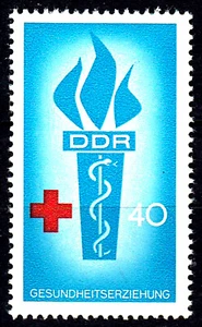 1209 postfrisch DDR GDR Jahrgang 1966 Rotes Kreuz Blutspenden Gesundheit helfen - Bild 1 von 1