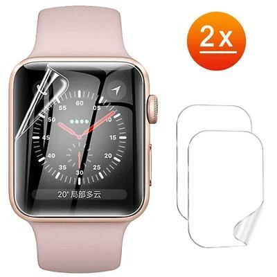 2x Lámina protectora de pantalla TPU para Apple Watch SE con protector de pantalla curvo de 44 mm - Imagen 1 de 4