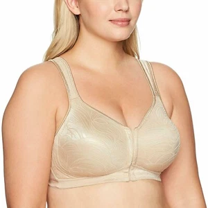 NEW! Playtex Women's Sz 36D 18 Hour Posture Boost Wirefree Bra E525 Light Beige - Picture 1 of 8