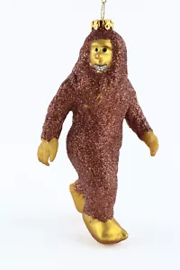 Robert Stanley SASQUATCH Big Foot Yeti mundgeblasenes Glas Weihnachtsschmuck Neu - Bild 1 von 5
