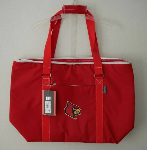 NCAA Louisville Cardinals Tahoe XL Insulated Cooler Tote 48 Can Capacity NWT Cover