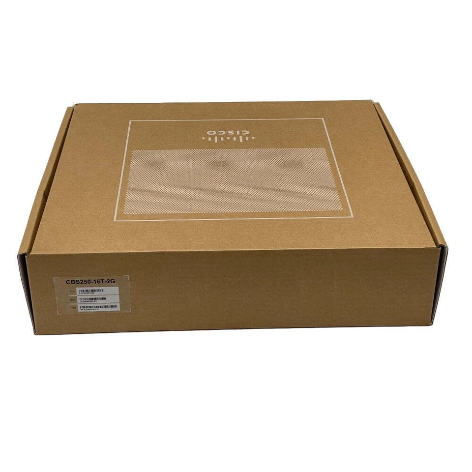 Cisco CBS250-16T-2G 16-Port Managed Gigabit Switch (Non PoE) Brand New - Image 1 of 4