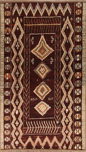 Handgeknüpfter Wolle Marokkanischer Orientteppich 7x10 Tribal Wohnzimmerteppich - Bild 1 von 19