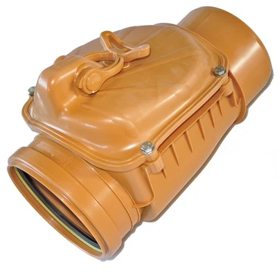 Rückstauklappe DN 160 horizontale Montage Rattenstop für Abwasserrohr mit Sperrh - Bild 1 von 4