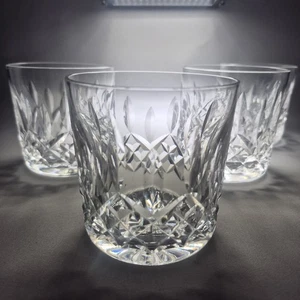 4 Crystal Old Fashioned Short Tumblers Glassses Whiskey Lismore Rocks Vintage - Picture 1 of 12