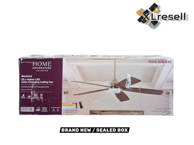 Home Decorators Collection Beckford 52" Brushed Nickel Ceiling Fan Adjustable - Image 1 of 4