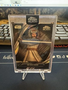 2024 Topps Chrome Black Star Wars Animated Short Prints Obi-Wan Kenobi #SP-7 - Picture 1 of 2