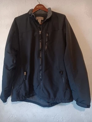 Duluth Trading Co. Fleece Lined Grab Jacket Size Men's L-Tall Black Soft Shell - Image 1 of 4