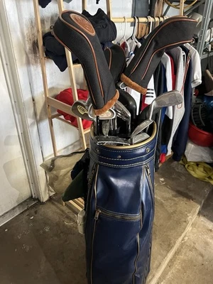 NEW Mens Hippo 4OS Hybrid 7 Way Golf Bag w Dual Shoulder Straps Stand & 12 Clubs - Image 1 of 4