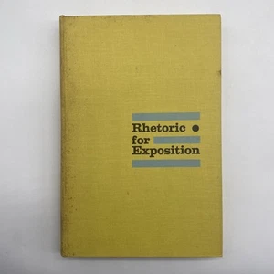 Rhetoric For Exposition By Roger Chittick 1961 Vintage Hardcover - Picture 1 of 5