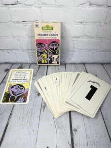 1978 Sesamstraße Nummer sehen und kennen Lernkarten Vintage Jim Henson Muppets - Bild 1 von 7