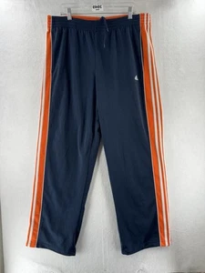 Vintage Adidas Trainingshose Herren L blau Tapered 3 Streifen Reißverschlusstasche Climalite - Bild 1 von 14