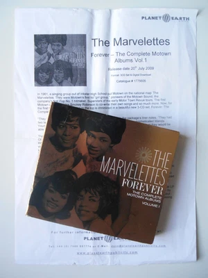THE MARVELETTES Forever:Complete Motown Albums - 3-Disc CD Set & Press Release - Image 1 of 4