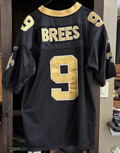 New Orleans Saints #9 Drew Brees (XLIV SUPER BOWL) Jersey Style Shirt Erwachsene 54 - Bild 1 von 3