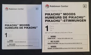 (2) Pikachu Moods: Hungry & Guilty Figura Lote de 2 Pokemon Center Exclusivo - Imagen 1 de 5