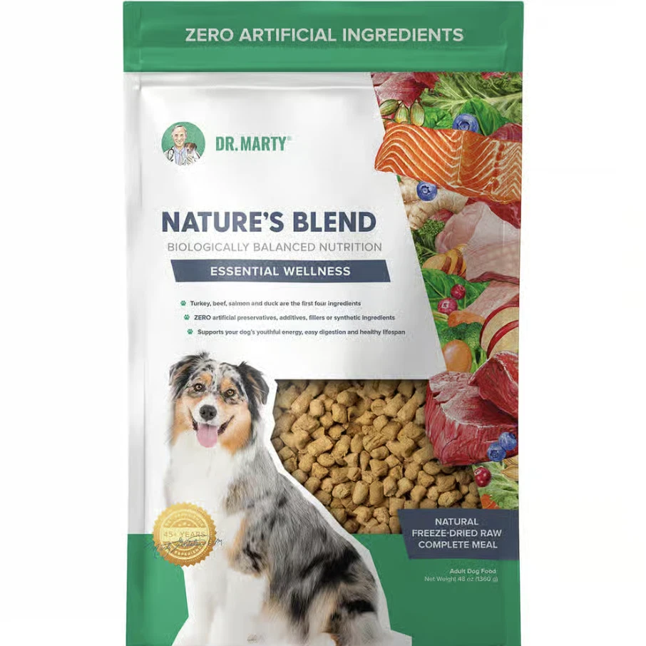 Dr. Marty Nature’s Blend Essential Wellness Freeze-Dried Raw Dog Food – 48 oz