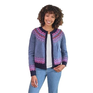 WoolOvers  Rebeca Nordic Yoke Diseño Fair Isle para Mujer (WL158) - Imagen 1 de 3